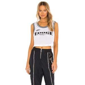 Nike Crop Sisterhood Jersey in Black and White, Size M Revolve